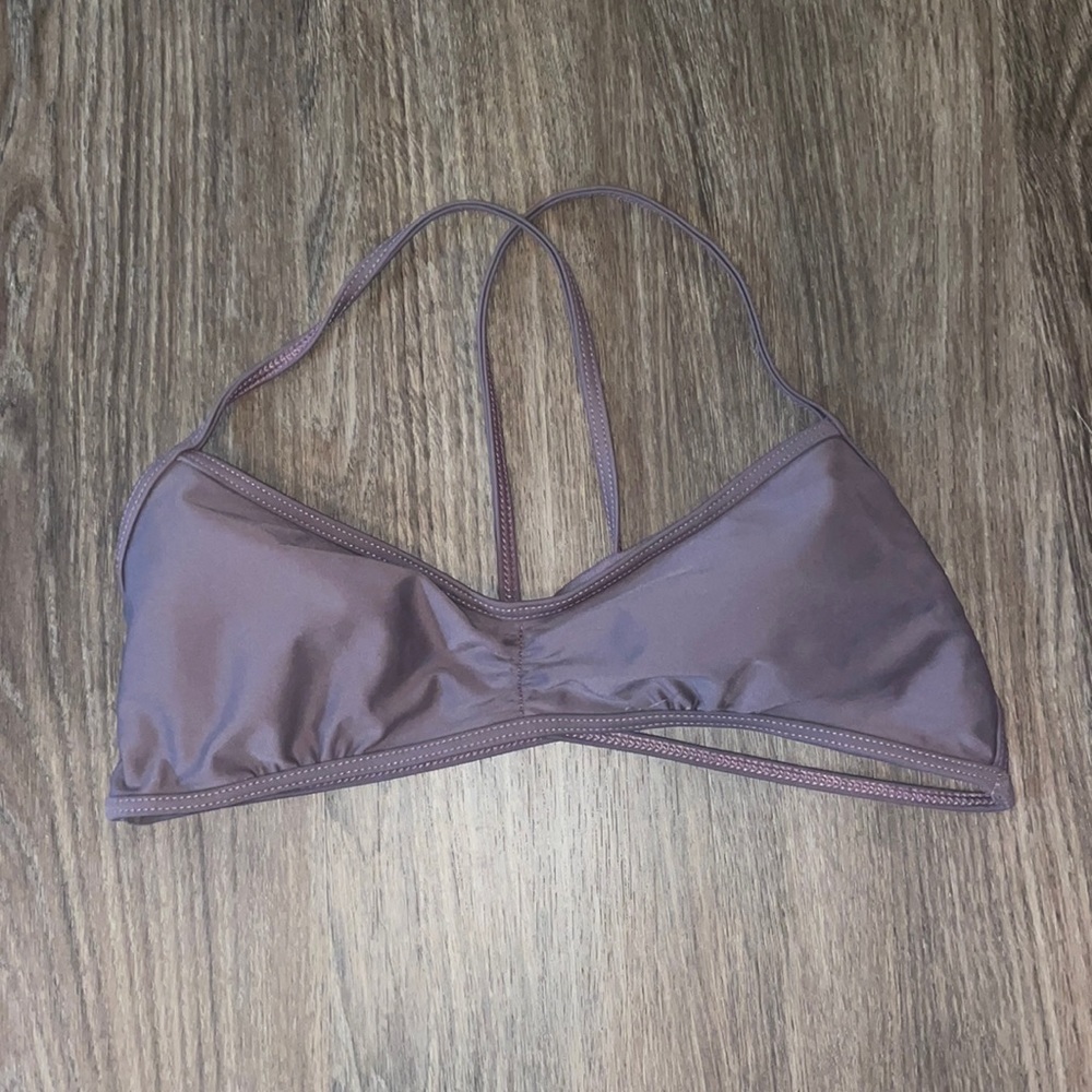 Full Tilt Purple Bikini Top